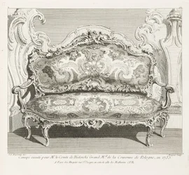Canapé exécuté pour M. le Comte de Bielinski Grand Maréchal de la Couronne de Pologne, en 1735